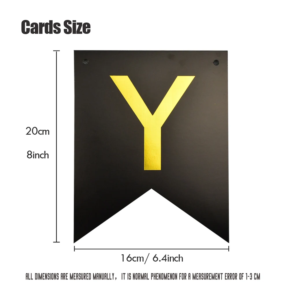 Новое поступление 9 шт./компл. черно белый баннер на день рождения золотой набор