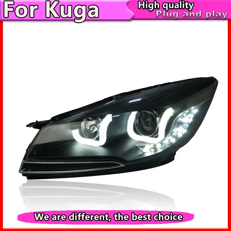 Автомобильный Стайлинг для Ford Kuga Escape фары 2013 2016 светодиодный DRL Bi Xenon объектив