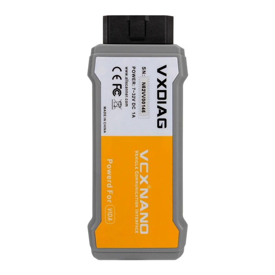 VXDIAG VCX NANO для VOLVO VIDA Dice OBD2 сканер кода OBD II автомобильный диагностический