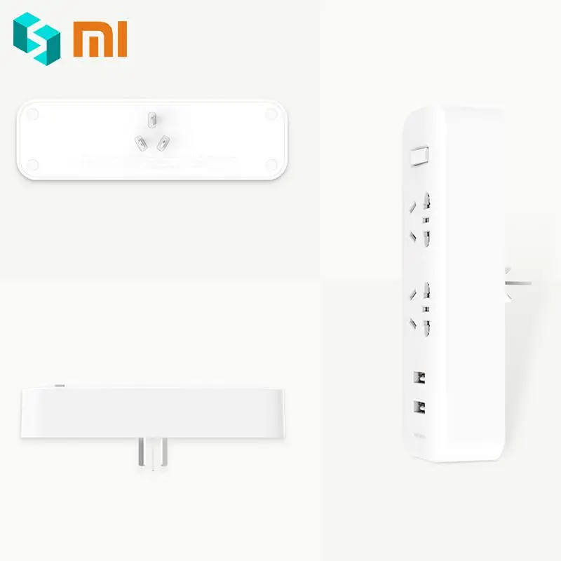 Оригинальный Xiaomi Mijia два конвертера мощность полосы адаптер с 2 розетки защита от