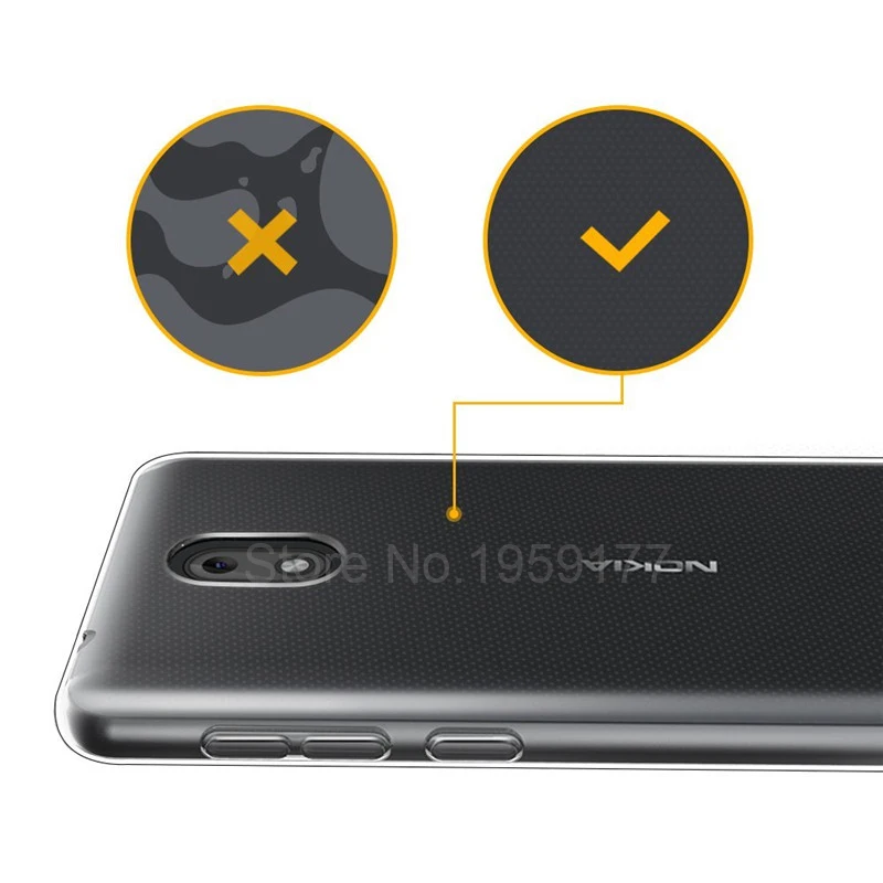 MODAZONGYE Soft Transparent Case For Nokia 2 Cover Silicone Back Phone Nokia2 TA-1029 TA-1035 |