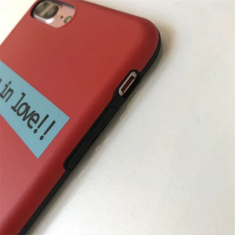 Любовь Красный силиконовый телефон чехол для iPhone 7 плюс 6 крышка Fundas оболочка s S X XS