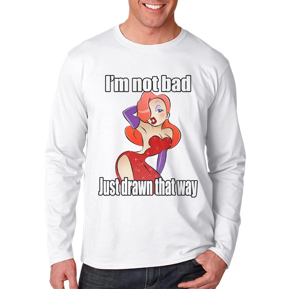 

Limited Time Discount Mens Tshirt Cotton Long Sleeve T-Shirt Funny Fashion Tees Sexy Girl Print Man Tshirts Camisetas Masculina