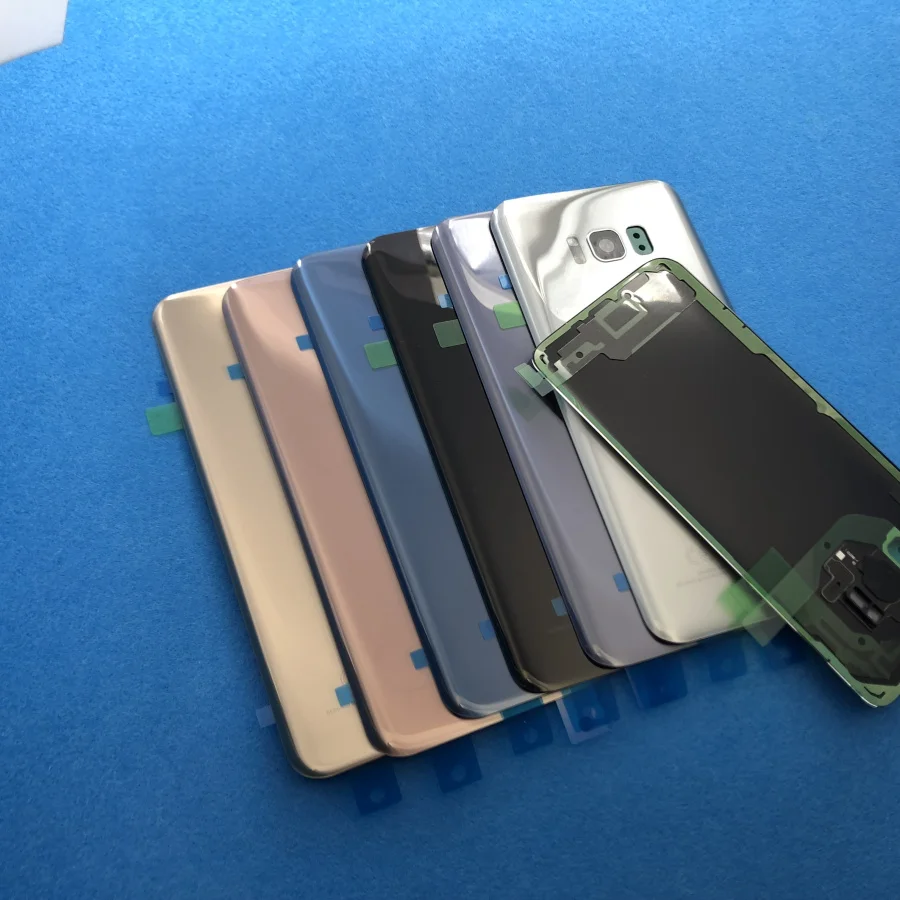 Оригинальная новая задняя крышка аккумулятора Стеклянная Дверь для Samsung Galaxy S8 Plus G955 SM-G955F Корпус задняя крышка батареи Чехол