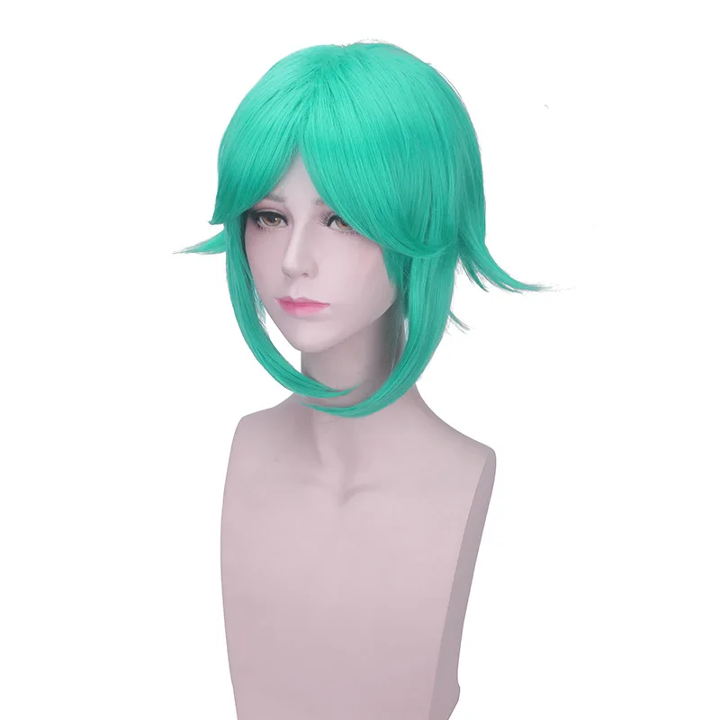 Косплей-костюм Land of the lglitous Phosphophyllite с коротким зеленым париком синтетические