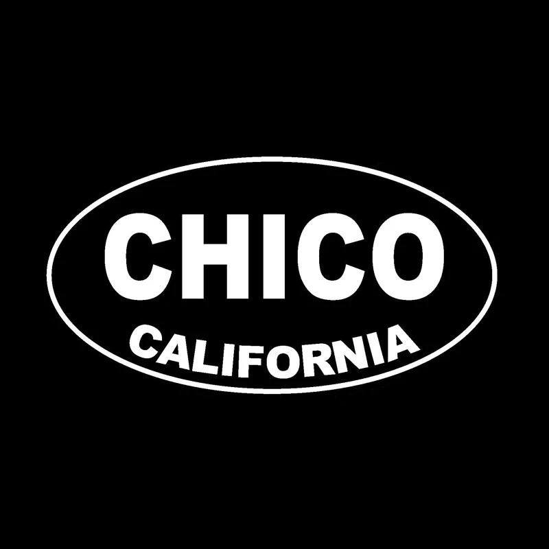 YJZT 15 см * 8 овальные автомобильные наклейки виниловые стиль CHICO CALIFORNIA цвет черный