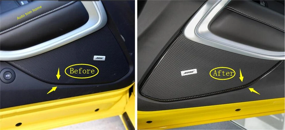 Lapetus Inner Door Stereo Speaker Audio Loudspeaker Sound Strip Cover Trim For Chevrolet Camaro 2016 - 2020 Auto Accessories | Автомобили