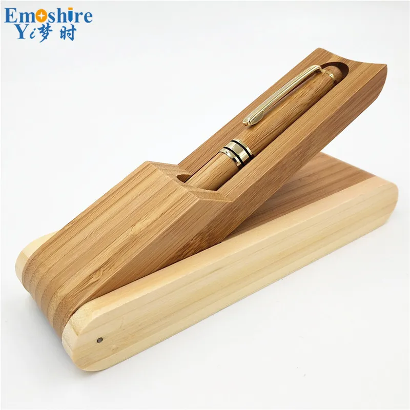 Ручка перьевая из натурального бамбука с бамбуковым карандашом | Канцтовары для