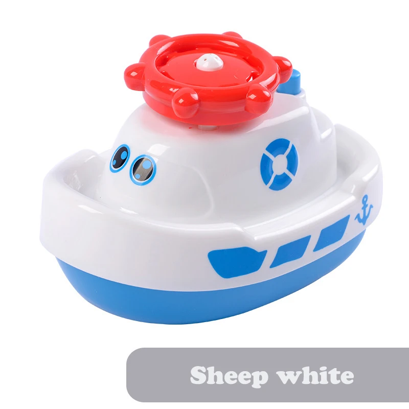 White Sheep Спрей водные игрушки для ванной вращающийся с душевой бассейн Ванна для малышей вечерние игрушки для ванной подарок для детей - Цвет: White Sheep