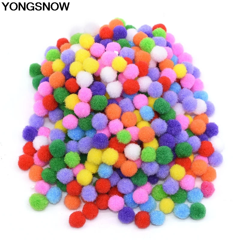 YONGSNOW 25 мм/20 мм 100-500 шт круглые мягкие Pom плюшевые шары для дома DIY поделки