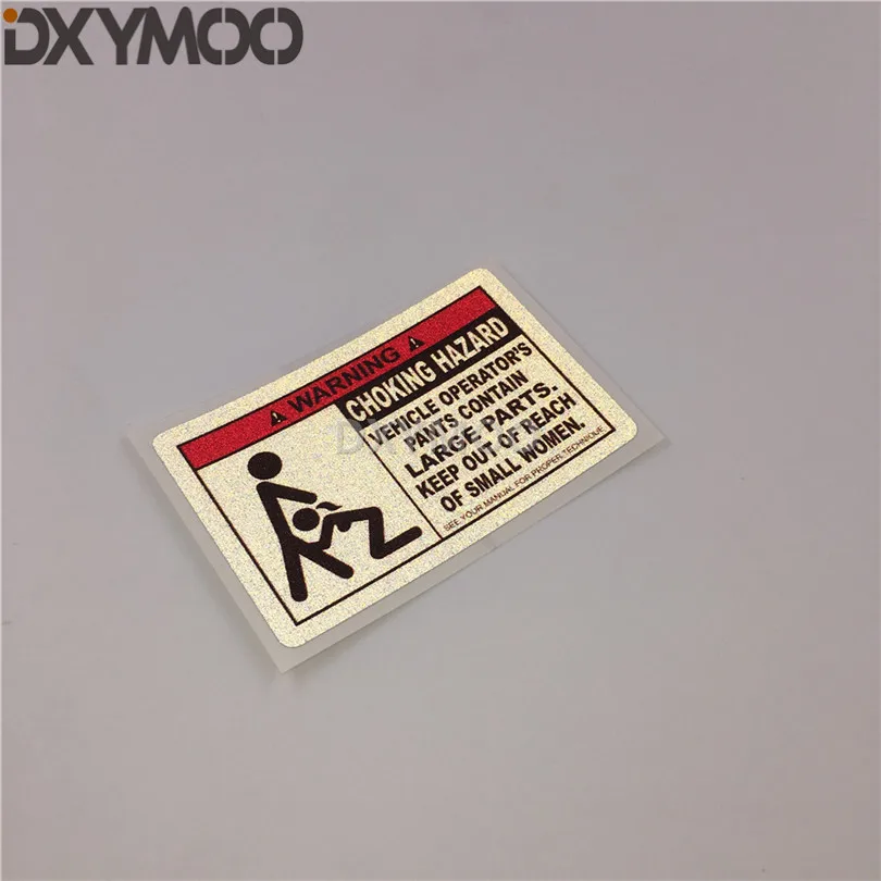 2 шт. автомобильный Стайлинг наклейки Предупреждение буквой опасность удушения