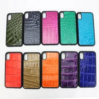 high end real croco skin bumper case for iphone x 11 12 13 pro max men women costomized crocodile leather phone protective cover