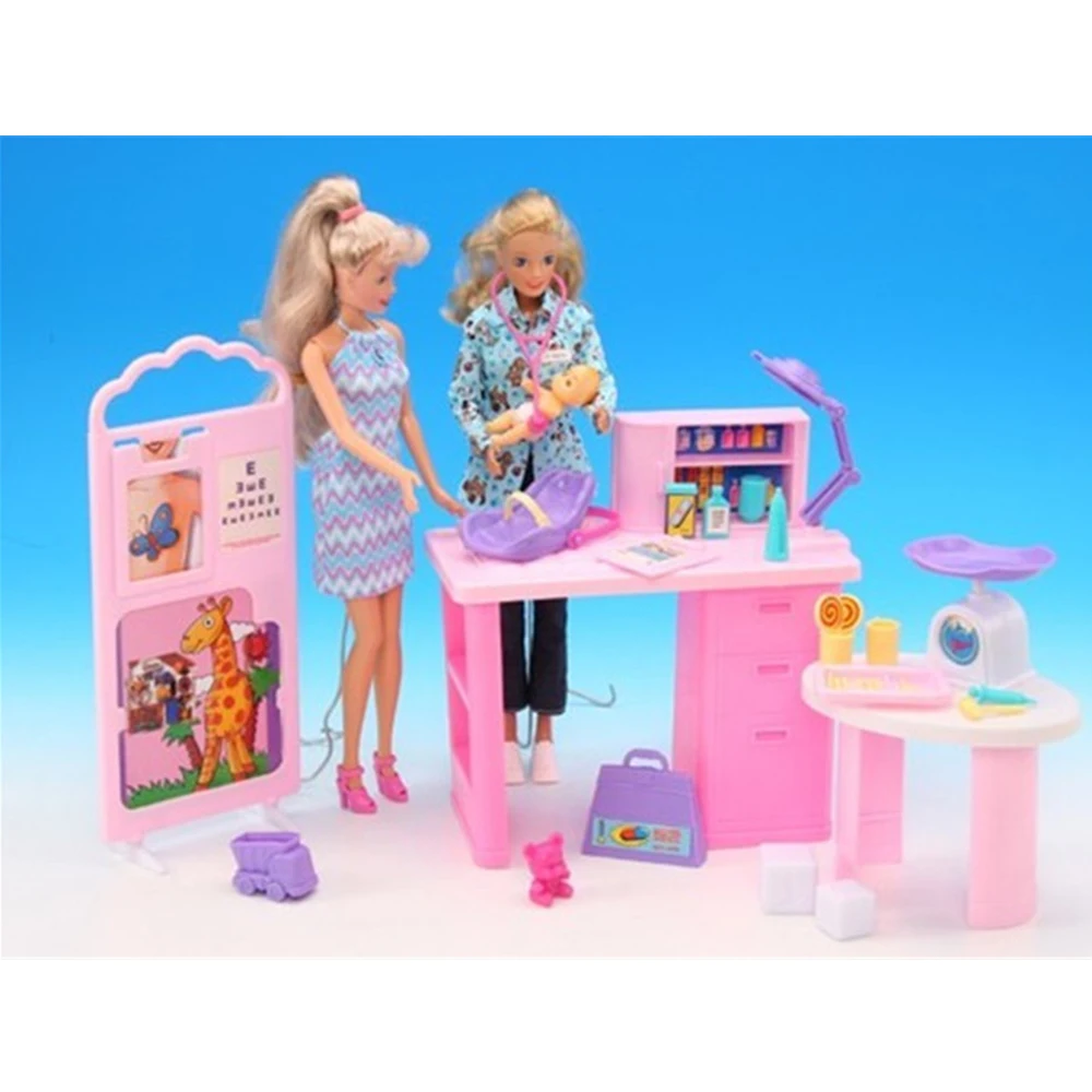 

Miniature Furniture Baby Care Center Mini Accessories for Barbie Doll House Classic Toys for Girl Free Shipping