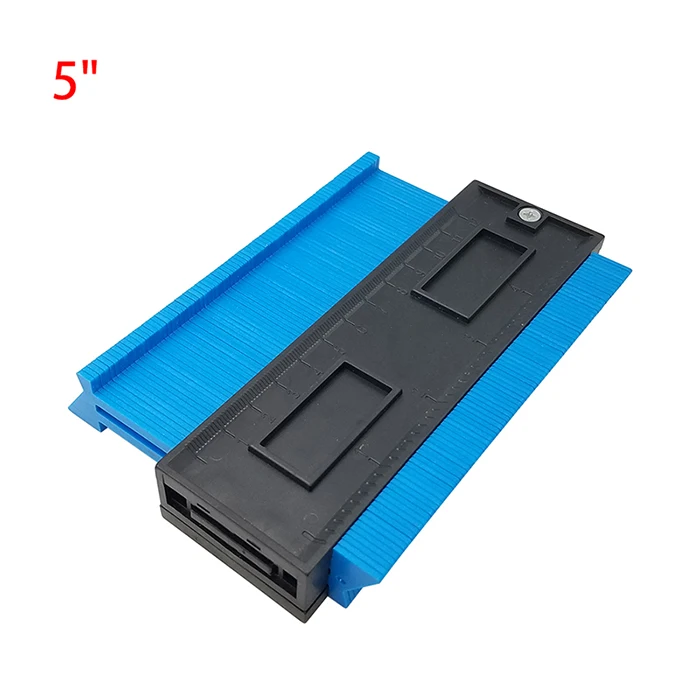 5 Inch Blue Пластиковый профиль копия датчик контур датчик дубликатор duplo и стандартный 5/6/10/2" Дерево Лазерная маркировочная инструмент в клеточку измерены в ненатянутом ламинат инструменты - Цвет: 5 Inch Blue