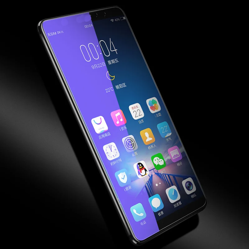 EXUNTON 2 шт Полное покрытие анти-синее закаленное стекло для Xiaomi Mi 9T Pro Анти-синий