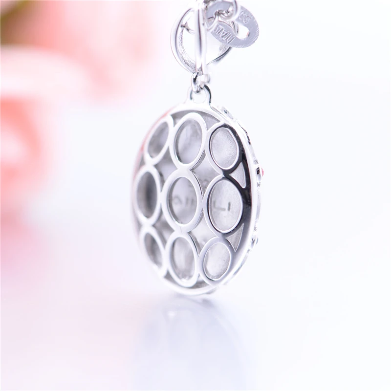 Матовая круглая подвеска из стерлингового серебра цветные Подвески с