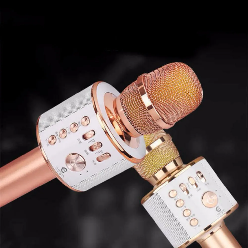 K38 ручной караоке микрофон беспроводной Bluetooth КТВ домашний динамик плеер