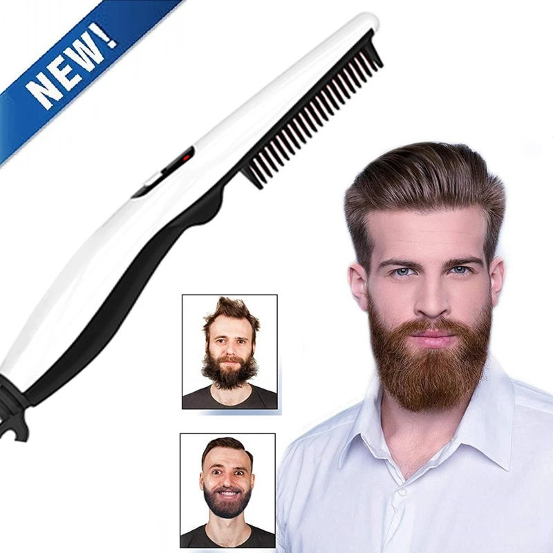 Мужской расчесыватель для выпрямления бороды и увлажнения волос.