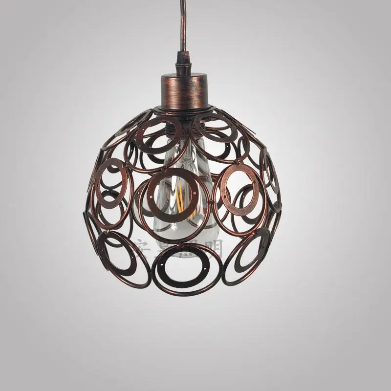 Винтажные подвесные светильники в стиле лофт Подвесная лампа ретро абажур для