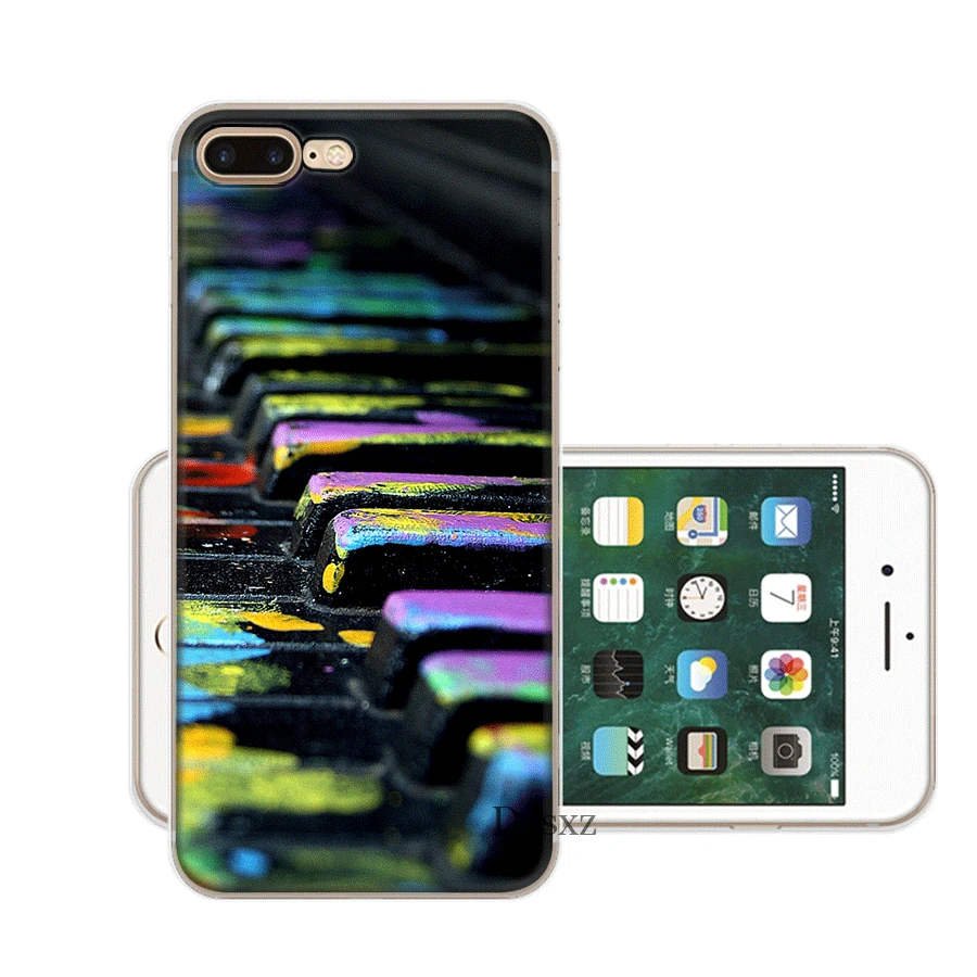 Чехол Desxz с музыкальными клавишами для iPhone 7 8 6 6s Plus 11 Pro X XR XS Max 5 5S SE |