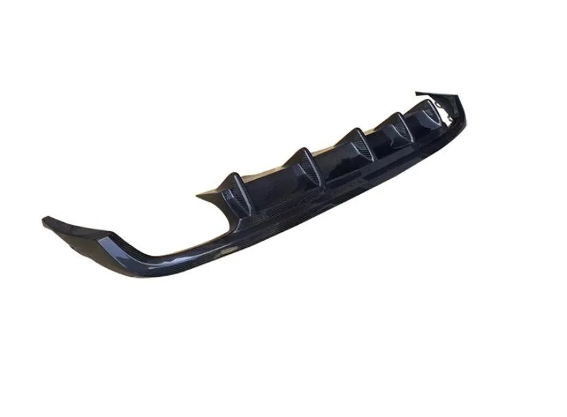 Задний бампер A6 C7 из натурального углеродного волокна спойлер диффузор задняя