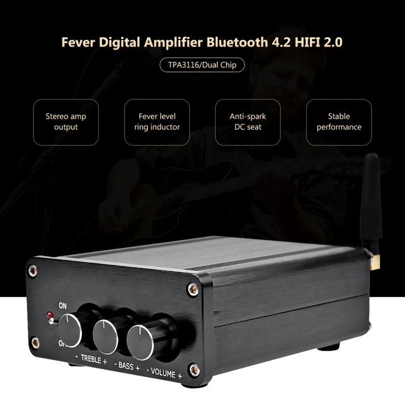 Tpa3116 цифровой аудио усилитель 2 0 Hifi Bluetooth 5 класса D стерео высокой мощности Amp 100Wx2