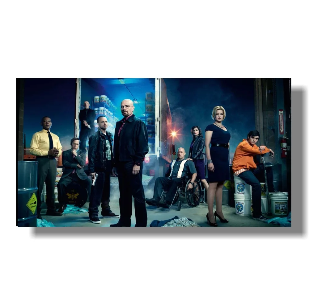 Винтажный США Шелковый постер к фильму бумажный разбивающий плохой фильм