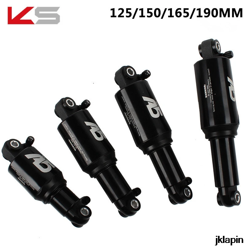 

KS A5 Double Single Air Chamber Pressure Mountain Bike Frame Rear Shock Absorber 125 150 165 190mm ultralight below 200g