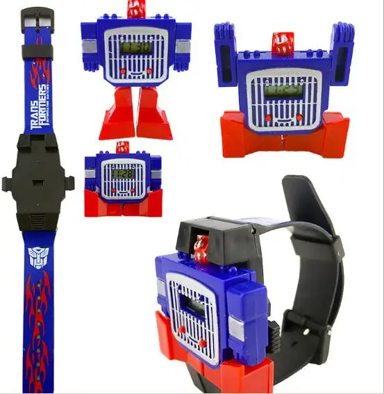 Детские светодиодные цифровые детские часы с героями мультфильмов Relogio Robot