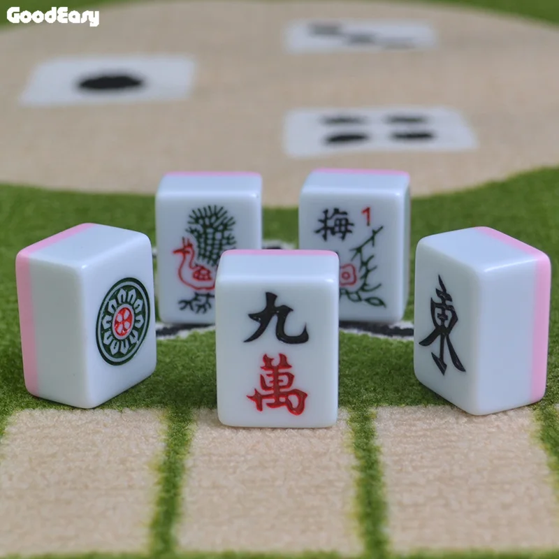 30 мм путешествие мини набор для игры в маджонг домашних игр китайский смешно