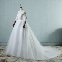 zj9091 2019 sexy lace wedding dresses sweetheart ball gowns bridal dress with train high quality new plus size 16 18 20 22 24 26