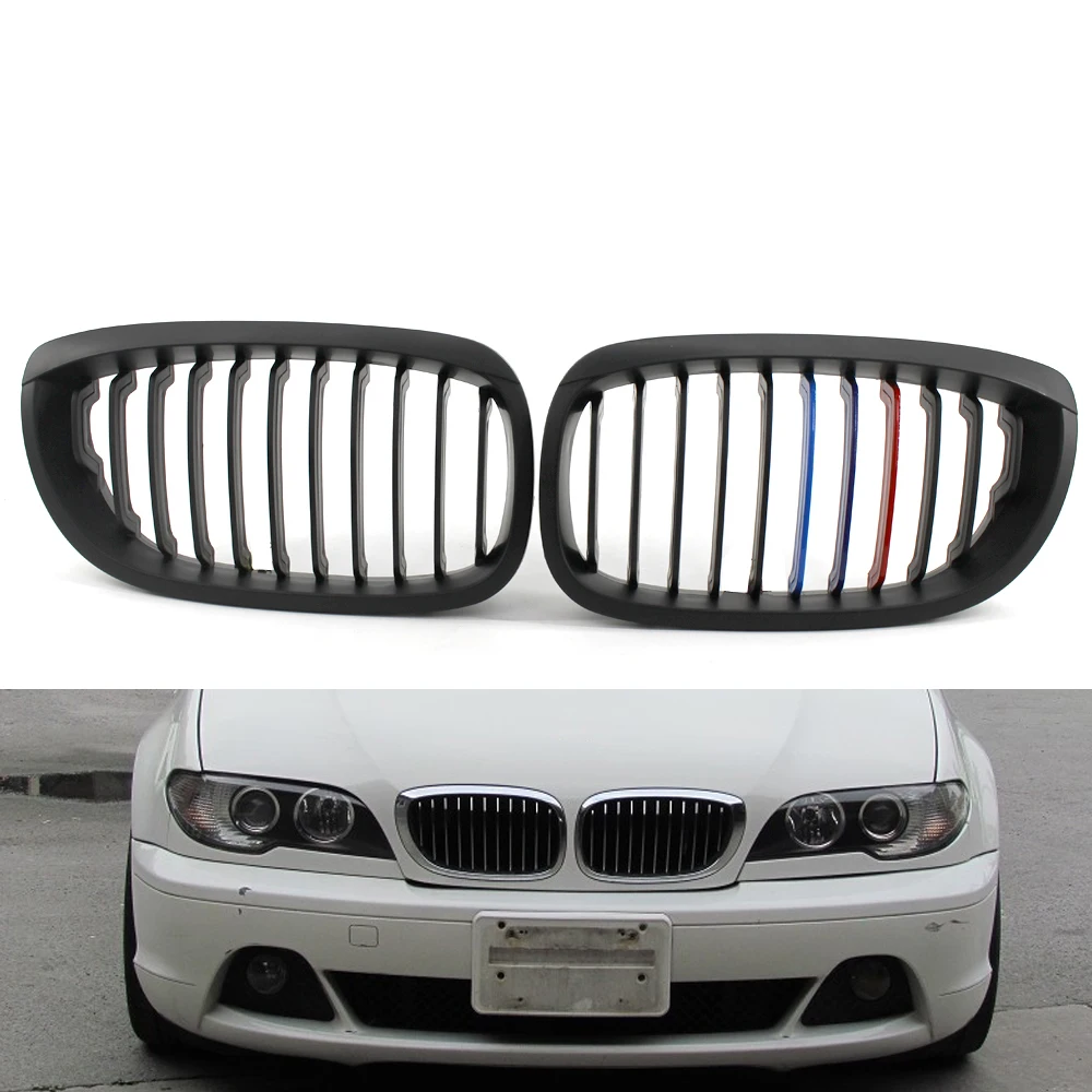Матовая черная M Color решетка вытяжки подходит для BMW E46 LCI рестайлинг Coupe|Гоночные