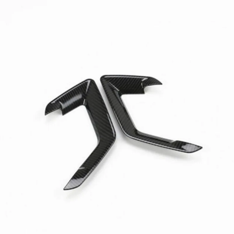 ABS Carbon black Tonlinker встроенный в дверь автомобиля ручка положение крышка наклейка для peugeot 308 T9-19 Автомобиль Стайлинг 2 шт. ABS углеродное покрытие стикер - Название цвета: ABS Carbon black