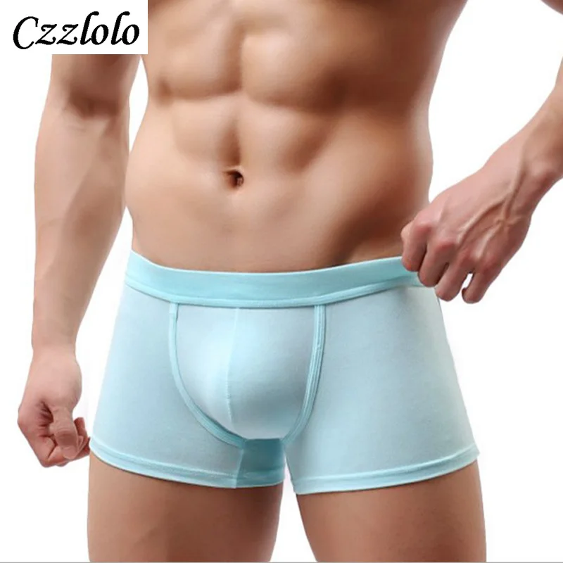 Czzlolo 1 шт./лот Брендовое Мужское нижнее белье боксеры комфортные разноцветные