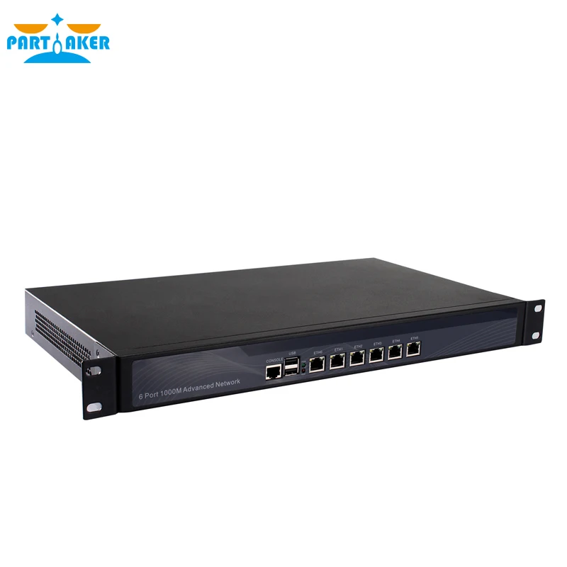Причастник R15 Intel G3250 6 Ethernet тип шкафа 1U сетевой маршрутизатор с 4G RAM 64G SSD