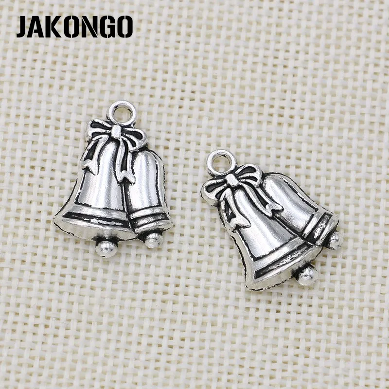 Посеребренные подвески в античном стиле с рождественскими колокольчиками для