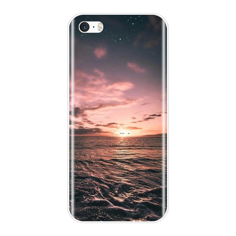 Телефонный чехол для iPhone 5 5C 5S SE 4 телефон с волнами океан пляж море крутой пейзаж