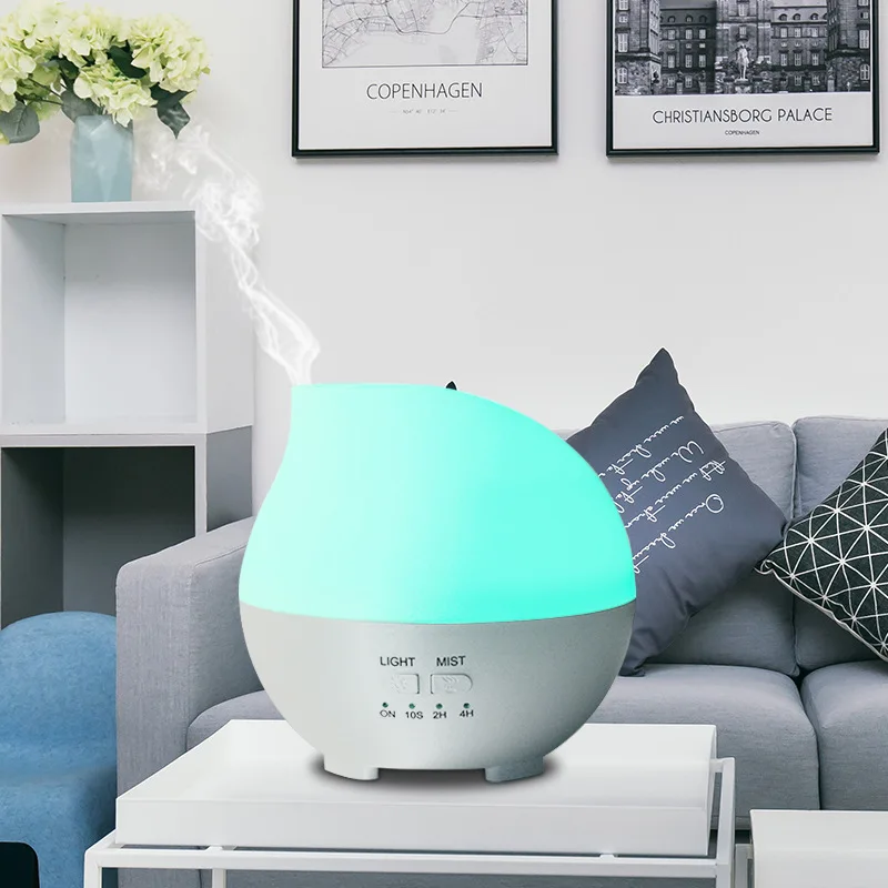 Арома лампа с водопадом диффузор увлажнитель Функция Smart Timing светодиодная 300 мл