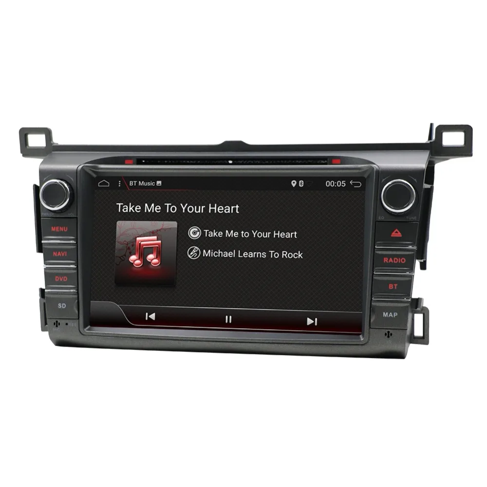 Новинка! 1024*600 HD Экран Quad core 2Din Android 7 1 автомобильный DVD для Toyota RAV4 2013-2015 Аудио Видео