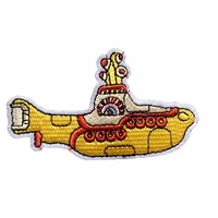 new arrival submarine design embroidery patches for clothes iron on embroidered appliques diy sewing decoraton patches 5pcslot