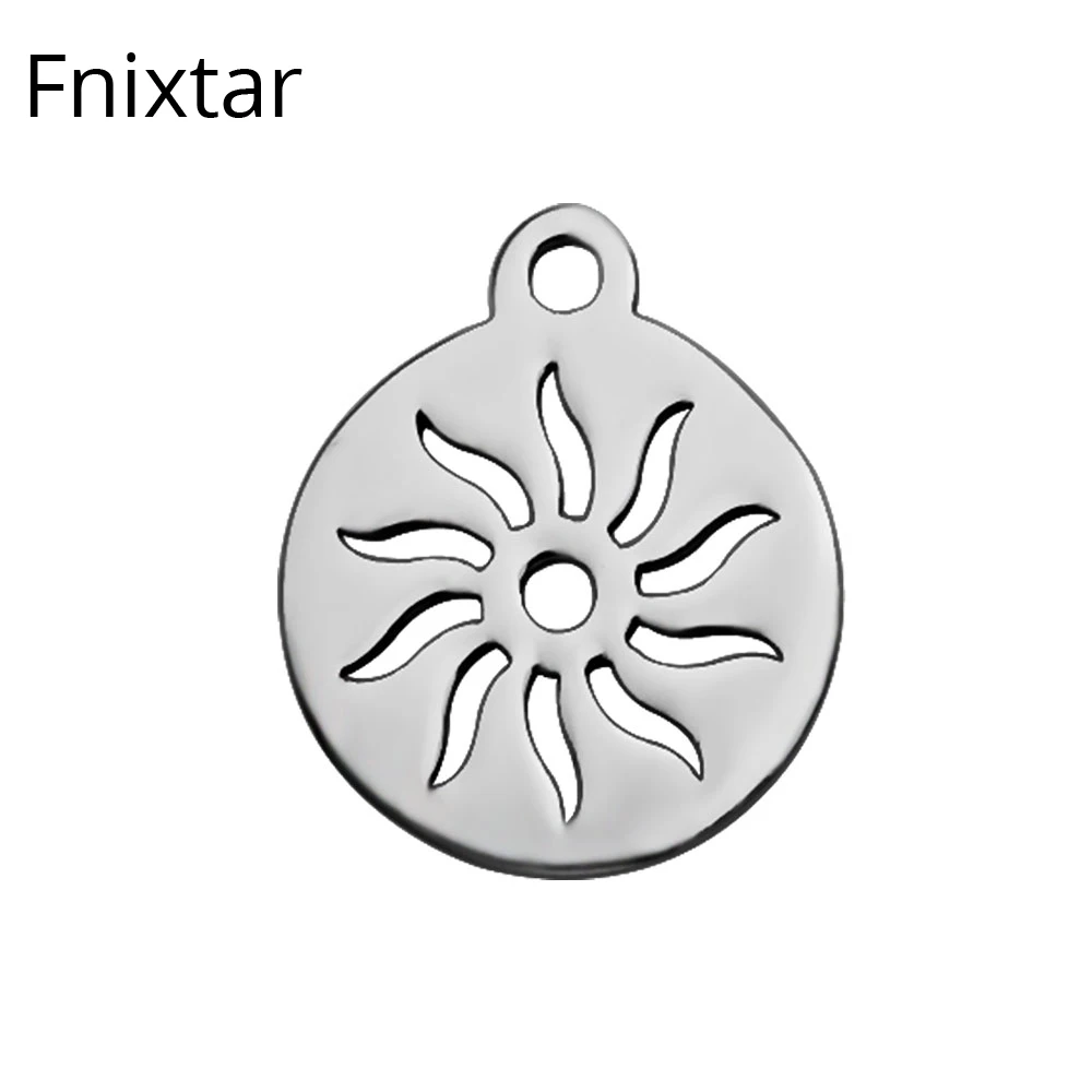 

Модные подвески Fnixtar из нержавеющей стали 316L, маленькие подвески «солнце» для изготовления своими руками, 20 шт./лот, DIY браслет, ювелирные акс...
