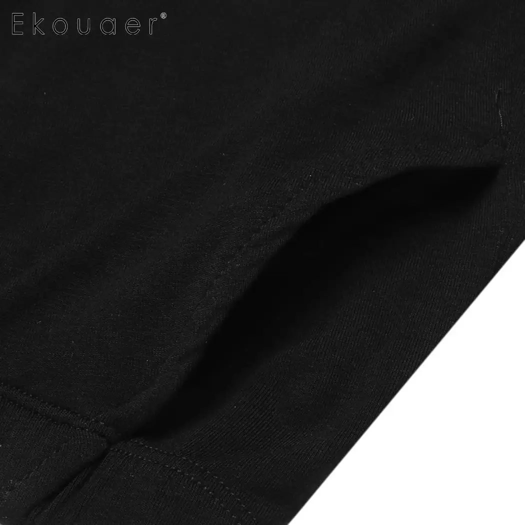 Женский пижамный комплект Ekouaer однотонная тонкая Пижама без рукавов с открытой