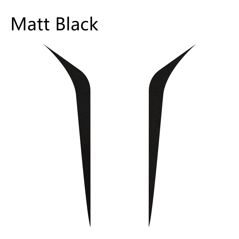 Matt Black 2 шт., 100 см x 26 см, крышка капота, автомобильные наклейки, Авто Виниловая пленка, Длинные полосы, наклейки, сделай сам, наклейки для автомобиля, спортивный стиль, аксессуары для тюнинга автомобиля - Название цвета: Matt Black
