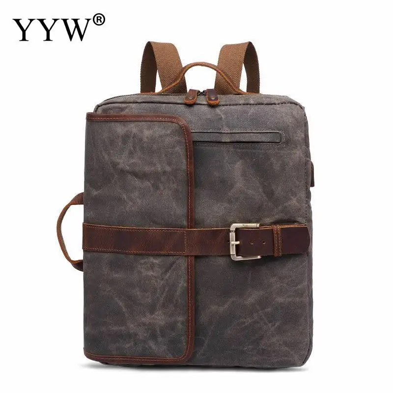 

Casual Multifunction Backpack Men High Quality School Bag For Teenage Travel Bag Male Waterproof Shoulder Hand Bag Back