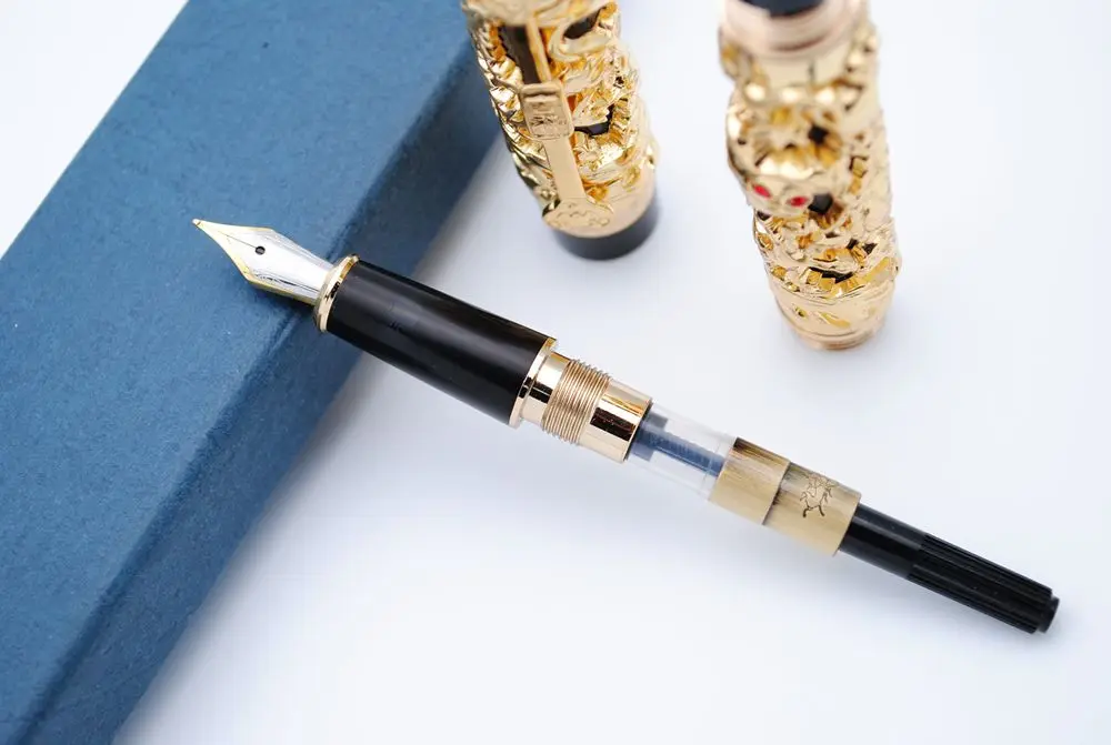 Перьевая ручка JINHAO с изображением китайского дракона и феникса перьевая