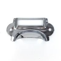 12pcs silver label pull frame handle file name card holder for furniture cabinet drawer box case hardware