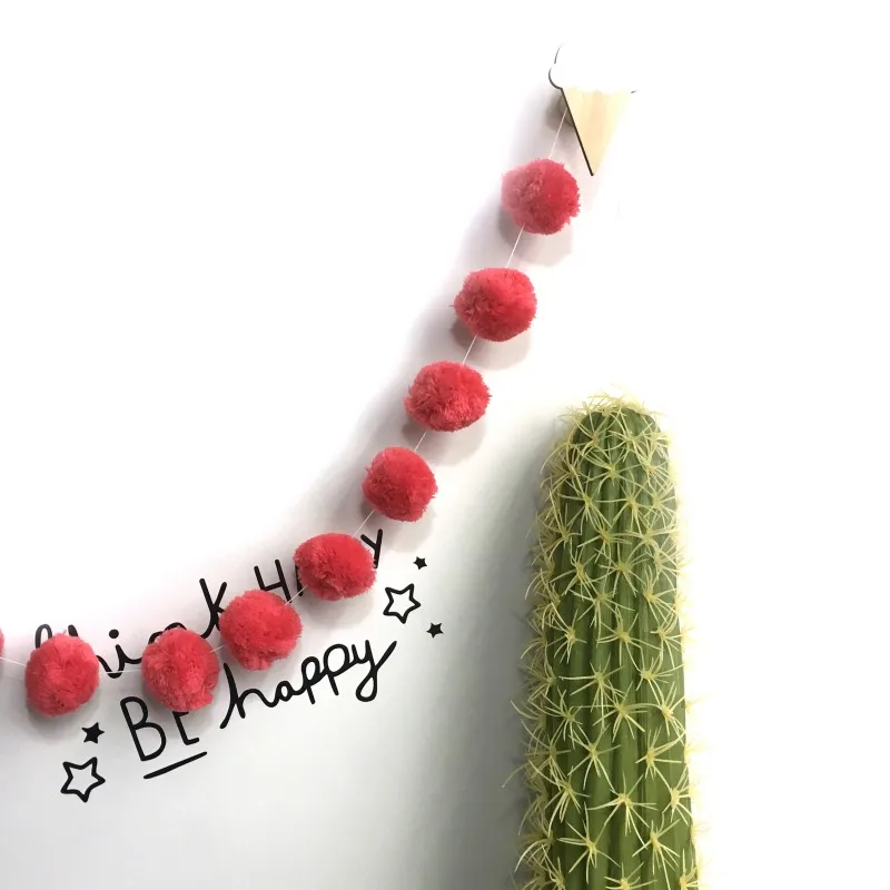 Серия нордических волос шар украшение кулон шарик из шерстяного войлока