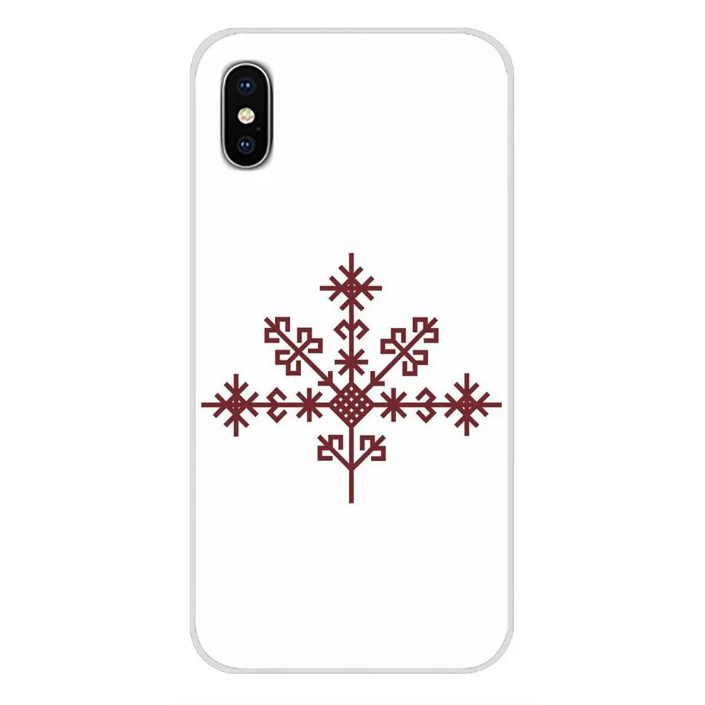 Для Apple iPhone X XR XS MAX 4 4S 5 5S 5C SE 6 S 7 8 Plus ipod touch мягкие чехлы латвийские этнические знаки