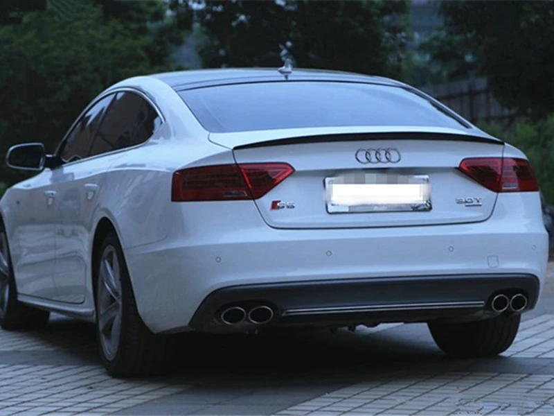 Неокрашенный спойлер из АБС пластика для Audi A5 4Door 2009 2010 2011 2012 2013 2014 2015 2016|wing spoiler|roof