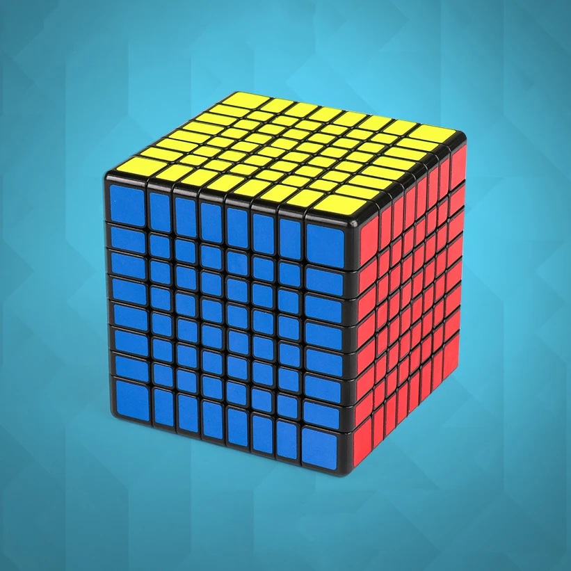 Мою MF8 8x8x8 Кубик Рубика для профессионалов ультра гладкой 69 мм Стикеры Твист
